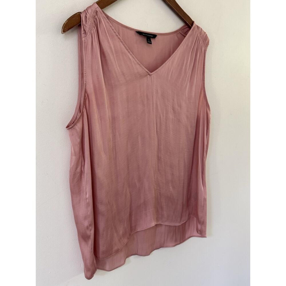 Banana Republic Womens Tunic Tank Top Pink Size L Sleeveless Lightweight Casual - Picture 2 of 11